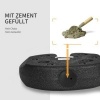 Afbeelding van Outsunny Gewichtsdoos voor Paviljoen - HDPE, Cement - Ø22 x 5,5H cm - Zwart