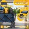 Afbeelding van TRESKO® Opvouwbare Bolderwagen 300L met Rem | Inklapbare Handwagen 150kg met Rubber Banden