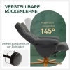 Afbeelding van HOMCOM Relaxfauteuil met Ottoman Hout en Kunstleer Donkergrijs 80x86x99 cm