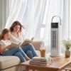 Afbeelding van HOMCOM Tafelventilator - ABS, kunststof - 16,8L x 16B x 41H cm - Wit
