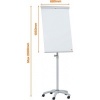 Afbeelding van Nobo Essence Mobiele Flipover - Magnetisch - Inclusief Pennenbakje - Wit
