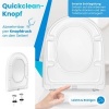 Afbeelding van KESSER® WC-bril met Soft Close en Quick-Release - Duroplast - Wit / D-Vorm