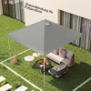 Afbeelding van Outsunny Vervangend Dak - 210D Oxford-stof - 300 x 300 x 25 cm - Lichtgrijs