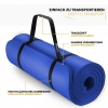 Afbeelding van TRESKO® fitnessmat - yogamat - pilatesmat - 190 x 100 cm - donkerblauw - 1,5 cm dik
