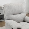 Afbeelding van HOMCOM Relaxstoel van Polyester en MDF, Lichtgrijs, 89L x 98B x 101H cm