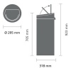 Afbeelding van Brabantia Touch Bin Prullenbak - 30 liter - Mat Zwart