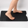 Afbeelding van Relaxdays Badmat, extra groot met zuignappen, wasbaar, 97 x 39 cm