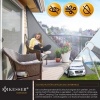 Afbeelding van KESSER® Schaduwdoek 5 x 7 x 7 m | zonnezeil zonwering windbescherming | HDPE stof