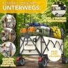 Afbeelding van TRESKO® Opvouwbare Bolderwagen 215L met Rem | Inklapbare Handwagen 150kg met Rubber Banden