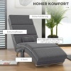 Afbeelding van HOMCOM Relaxstoel met massagefunctie - Elektrische loungestoel met afstandsbediening - Donkergrijs