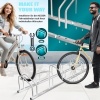 Afbeelding van KESSER® Fietsstandaard voor 6 fietsen incl. parkeerplaatje, meervoudige standaard met 37 cm wielafst