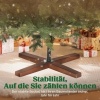 Afbeelding van HOMCOM Kunststof Kerstboom, staal 110L x 110B x 180H cm Groen