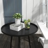 Afbeelding van Outsunny Bijzettafel 40cm x 40cm x 50cm - Zwart