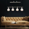 Afbeelding van Globo hanglamp Elliott nikkel metaal grote eettafel lamp E14_LED