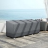Afbeelding van Outsunny Meubelhoes Oxfordstof - 190,5L x 72B x 76H cm - Lichtgrijs