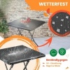 Afbeelding van KESSER® Balkontafel, inklapbaar, weerbestendig/UV-bestendig, gecoat staal en rotan-look, outdoor tui