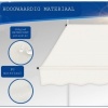 Afbeelding van Tillvex Balkonluifel 250 cm beige met handslinger, zonder boren, UV-bestendig en verstelbaar