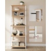 Afbeelding van VASAGLE Keukenplankstandaard, 6 lagen, stalen frame, industrieel ontwerp, eiken wit