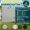 Afbeelding van Tillvex verticale luifel met handslinger, zonder boren, grijs, 150 cm, weerbestendig