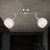 Afbeelding van GLOBO LED-spotlight met 2 lampen ELLIOTT mat nikkel