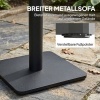 Afbeelding van Outsunny Salontafel - Metaal, WPC - 70x70x74 cm - Natuurhout