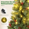 Afbeelding van HOMCOM Kunststof Kerstboom 120 cm Groen met Staal, 56L x 56B cm