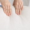 Afbeelding van Homcom Accent Stoel met Poef - Polyester, Metaal - 75L x 66B x 99H cm - Beige