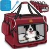 Afbeelding van TRESKO® opvouwbare hondenbox S – 50 x 34 x 34 cm – met likmat en spatel – grijs