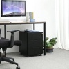 Afbeelding van Sierra mobiele archiefkast met 3 laden, afsluitbaar, mat zwart, 39 x 45 x 55 cm