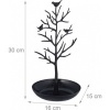 Afbeelding van Sieradenboom - kettingen, oorbellen, armbanden - 30x16x15 cm - zwart metaal