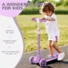 Afbeelding van AIYAPLAY Kinderscooter, 3-wiel scooter voor peuters 2-6 jaar, verstelbare hoogte, LED-verlichting, p