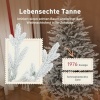Afbeelding van HOMCOM Kunststof Kerstboom Groen/Wit 109L x 109B x 180H cm