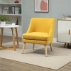 Afbeelding van HOMCOM Eetkamerstoel met bekleding 839-316