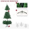 Afbeelding van HOMCOM Kunstkerstboom PVC, PE, Metaal Ø120 x 180H cm Groen