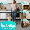 Afbeelding van KIDUKU® Veiligheidshek 360 cm voor huisdieren en kinderen, inklapbaar met deur