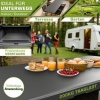 Afbeelding van Tillvex Inklapbare Tuintafel, Kunststof, 220 x 70 cm, Voor 10 Personen, Met Draaggreep