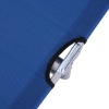 Afbeelding van Outsunny Verstelbare Loungestoel voor Buiten met Zonnescherm - Blauw