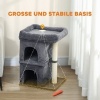 Afbeelding van PawHut Kattenboom Donkergrijs 45x40x66 cm van Spaanplaat en Polyester