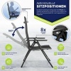 Afbeelding van tillvex® Tuinstoel Hoge Rug met Armleuningen & Neksteun | Inklapbare, Weerbestendige Campingstoel