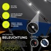 Afbeelding van Tillvex Aluminium Zweefparasol met Afdekking en LED, Ø 300 cm, inclusief Standaard en Windscherm