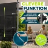Afbeelding van tillvex® Verticale Klemluifel, 150 x 310 cm, zwart, met handslinger, zonder boren