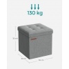 Afbeelding van Songmics LSF028G02 Inklapbare Zitbank met Opbergruimte, Lichtgrijs