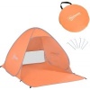 Afbeelding van Outsunny Strandtent Polyester, Staaldraden 200L x 150B x 119H cm Oranje