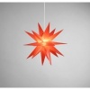 Afbeelding van Star-Max LED kunststof kerstster 35 cm rood