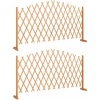Afbeelding van Outsunny Hekwerk van Dennenhout - 180L x 30B x 103H cm - Bruin