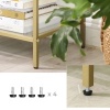 Afbeelding van VASAGLE badkamerplank met 4 planken van gehard glas