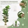 Afbeelding van Homcom Kunstplant - Kunststof - 50L x 50B x 150H cm - Groen