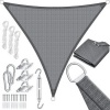 Afbeelding van KESSER® Schaduwdoek 5 x 7 x 7 m | zonnezeil zonwering windbescherming | HDPE stof