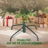 Afbeelding van HOMCOM Kunststof Kerstboom 60L x 60B x 180H cm Groen met Metaal