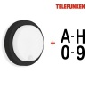Afbeelding van TELEFUNKEN - Huisnummers en brievenbusletters A-H, cijfers 0-9, zwart, zelfklevend, weerbestendig